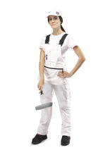 Load image into Gallery viewer, Womens Painters Bib and Brace - Pink - Work Kit Girl