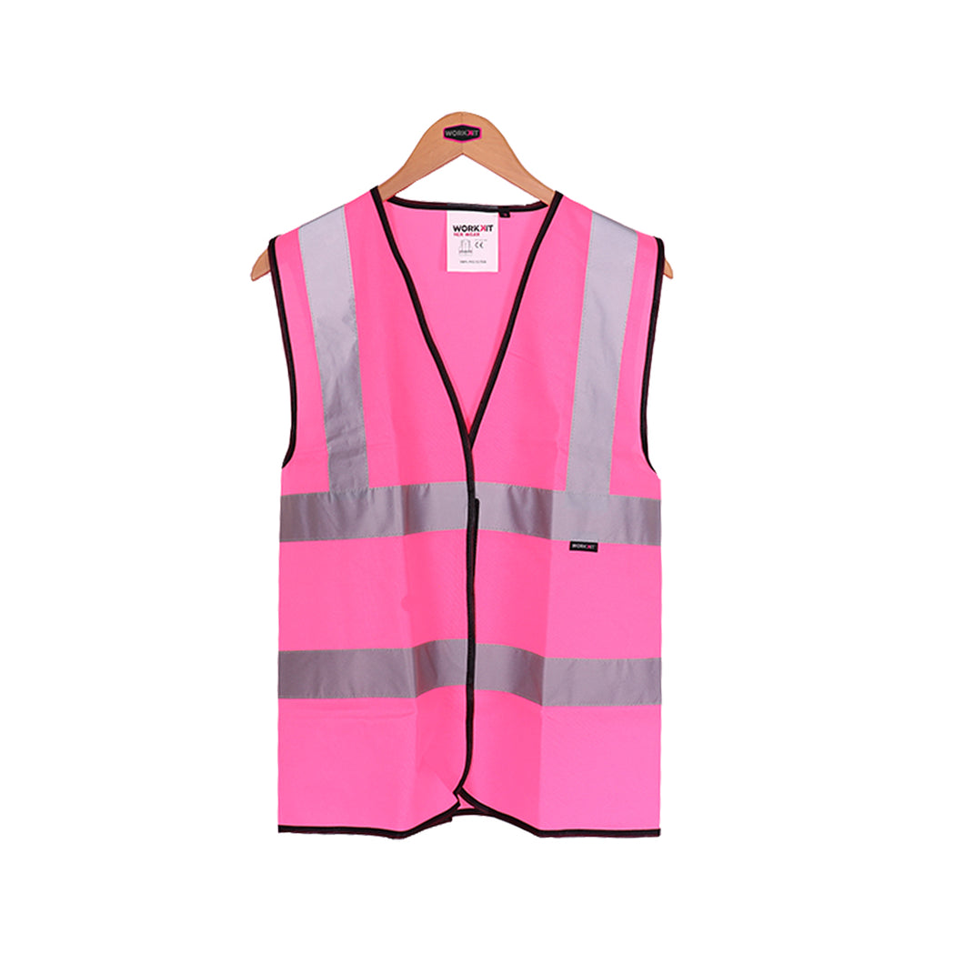 Womens Hi Vis Vest - Pink - Work Kit Girl