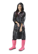 Load image into Gallery viewer, Womens Rain Suit - Black - Work Kit Girl